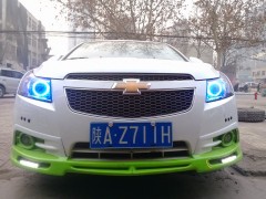 西安科魯茲車燈，科魯茲改大燈，西安改燈，科魯茲氙氣燈。-- 西安愛爾迪光電雙氙車燈天使眼