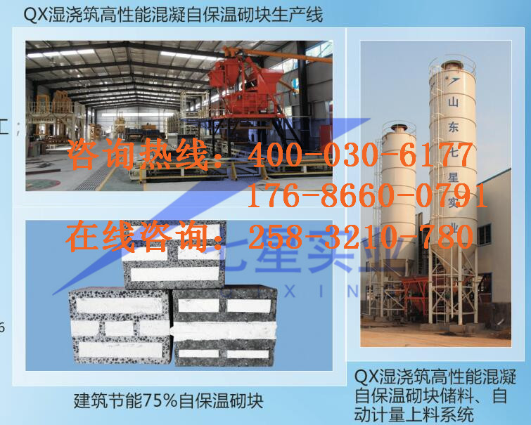 復(fù)合自保溫砌塊設(shè)備全自動墻體自保溫砌塊設(shè)備-品質(zhì)保證-- 山東七星實(shí)業(yè)公司