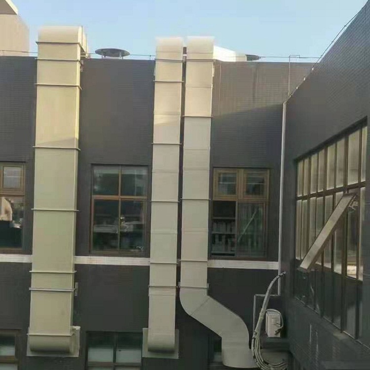 西安 PP風管 通風管道 化工廢氣管道 pp塑料風管定制廠家-- 陜西卓馳環保設備有限公司