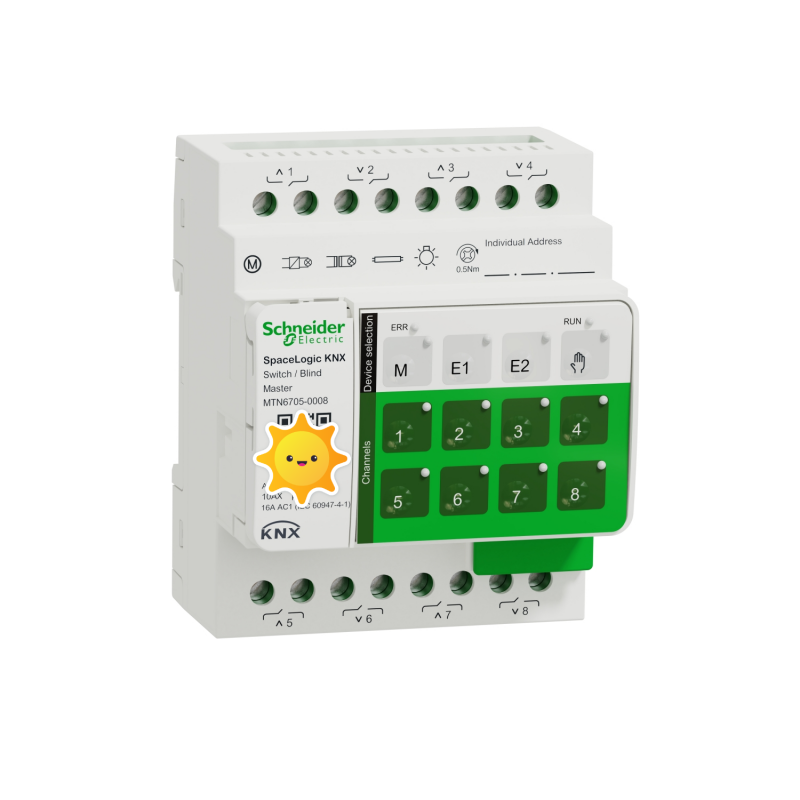 MTN6705-0008KNX8路16A開關(guān)窗簾主模塊施耐德-- 湖北博控智能科技有限公司